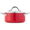 Russell Hobbs RH03821 Riviera 4-Piece Pan Set, Red