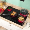 Russell Hobbs RH03821 Riviera 4-Piece Pan Set, Red