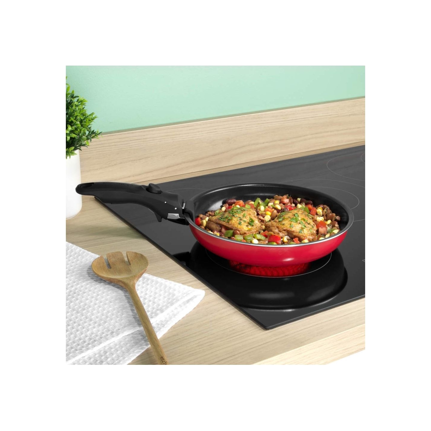 Russell Hobbs RH03995 Riviera 4-Piece Smart Clip Fry Pan Set