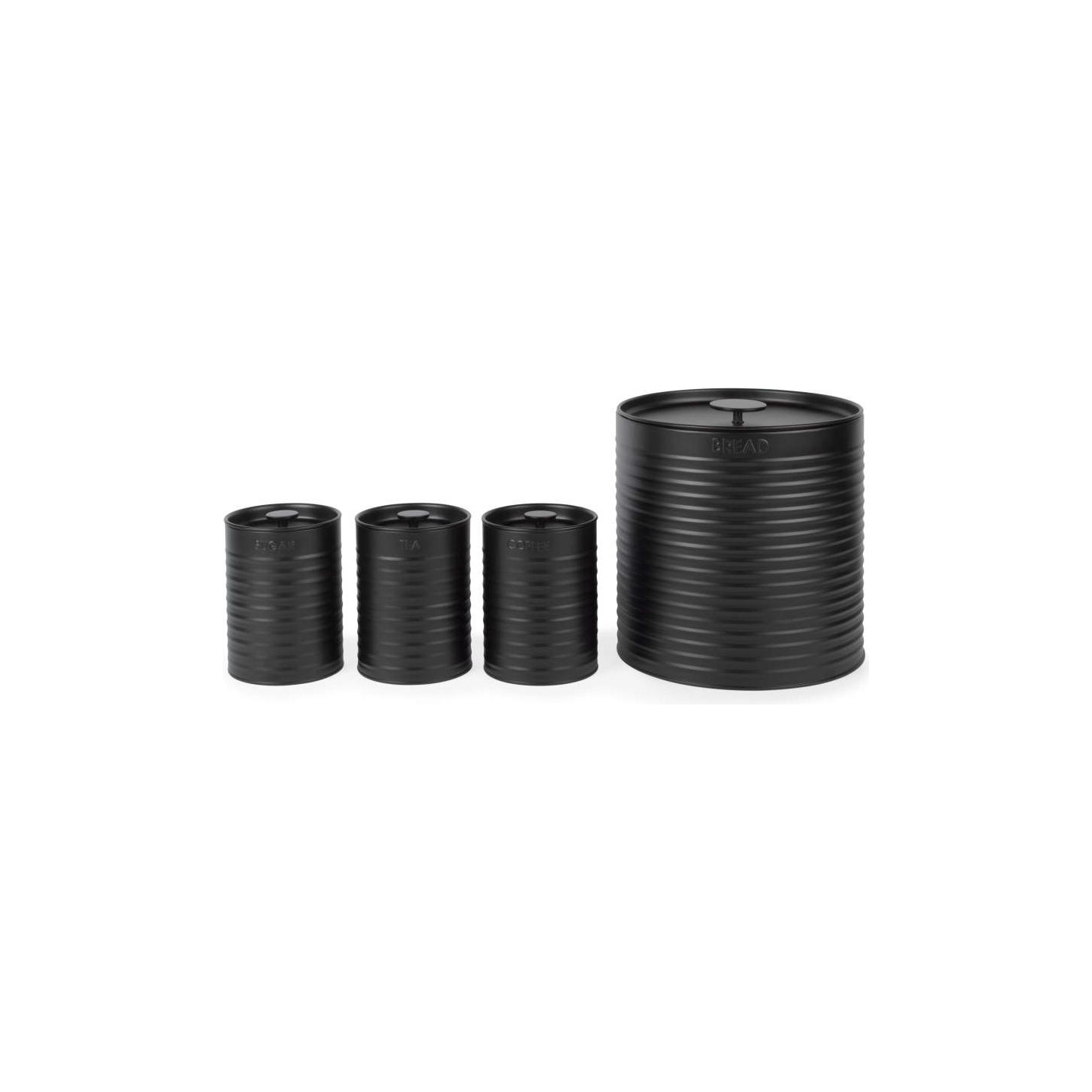Russell Hobbs RH03270 Liniera 4-Piece Countertop Set, Black