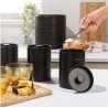 Russell Hobbs RH03270 Liniera 4-Piece Countertop Set, Black