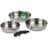 Russell Hobbs RH04033 Stainless Steel 4-Piece Smart Clip Fry Pan Set