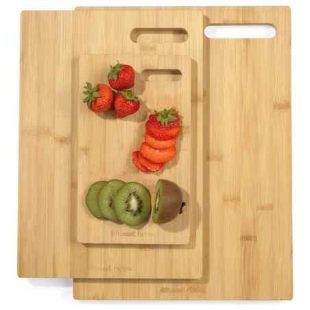 Russell Hobbs RH04065 Element Bamboo 3 Piece Chopping Board Set