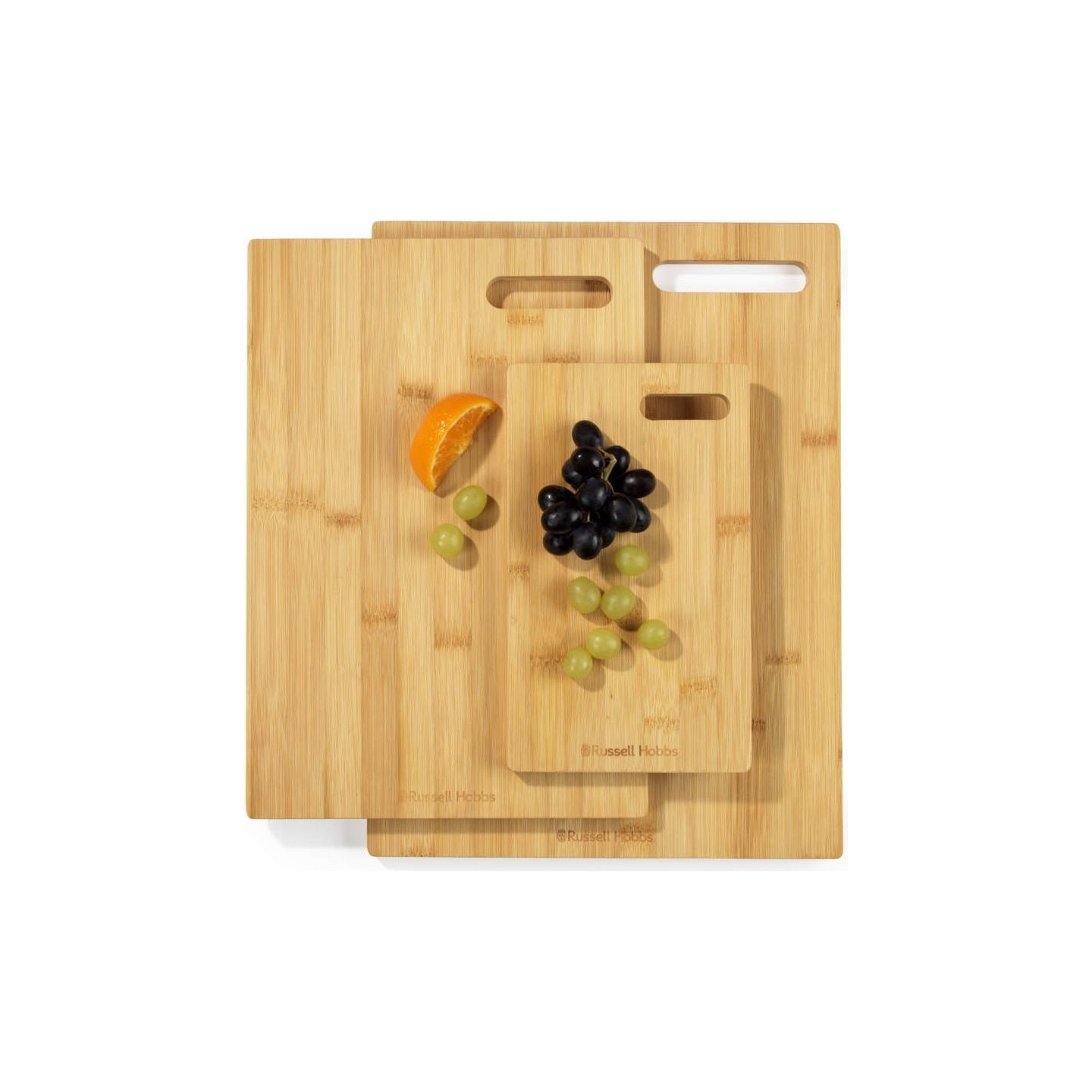 Russell Hobbs RH04065 Element Bamboo 3 Piece Chopping Board Set