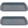 Russell Hobbs RH03858 Nightfall Stone Baking Tray 2 Pack