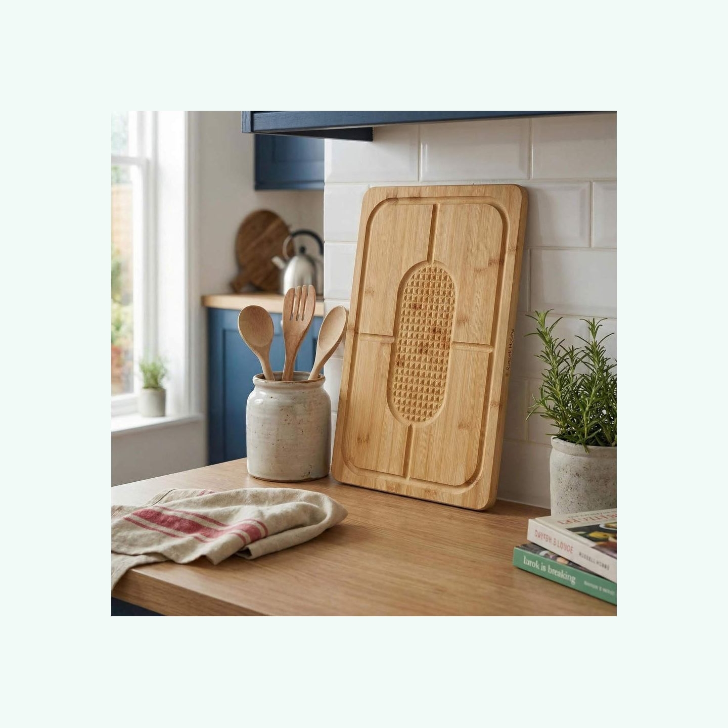 Russell Hobbs RH04066 Element Bamboo Carving Board 44 x 30cm