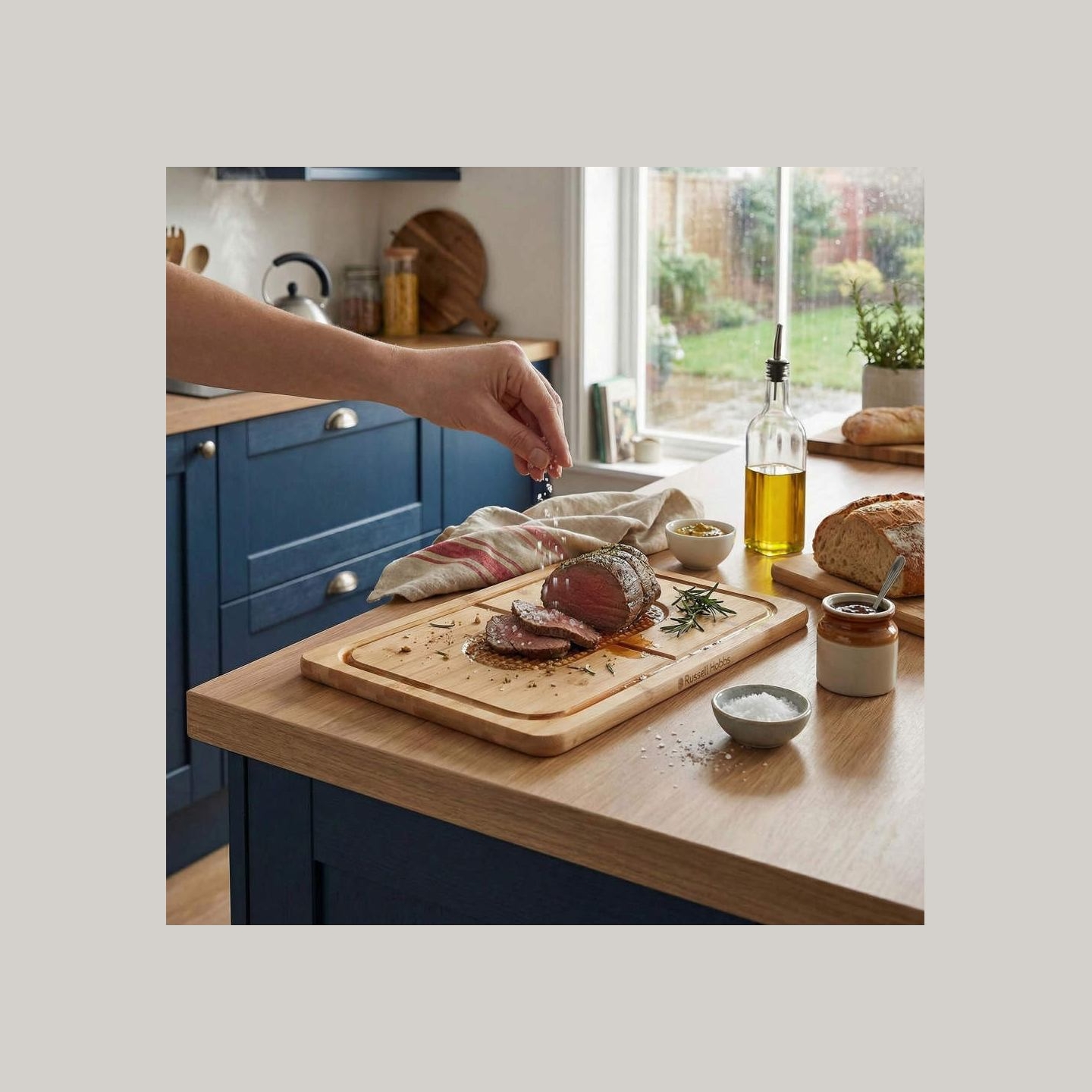 Russell Hobbs RH04066 Element Bamboo Carving Board 44 x 30cm
