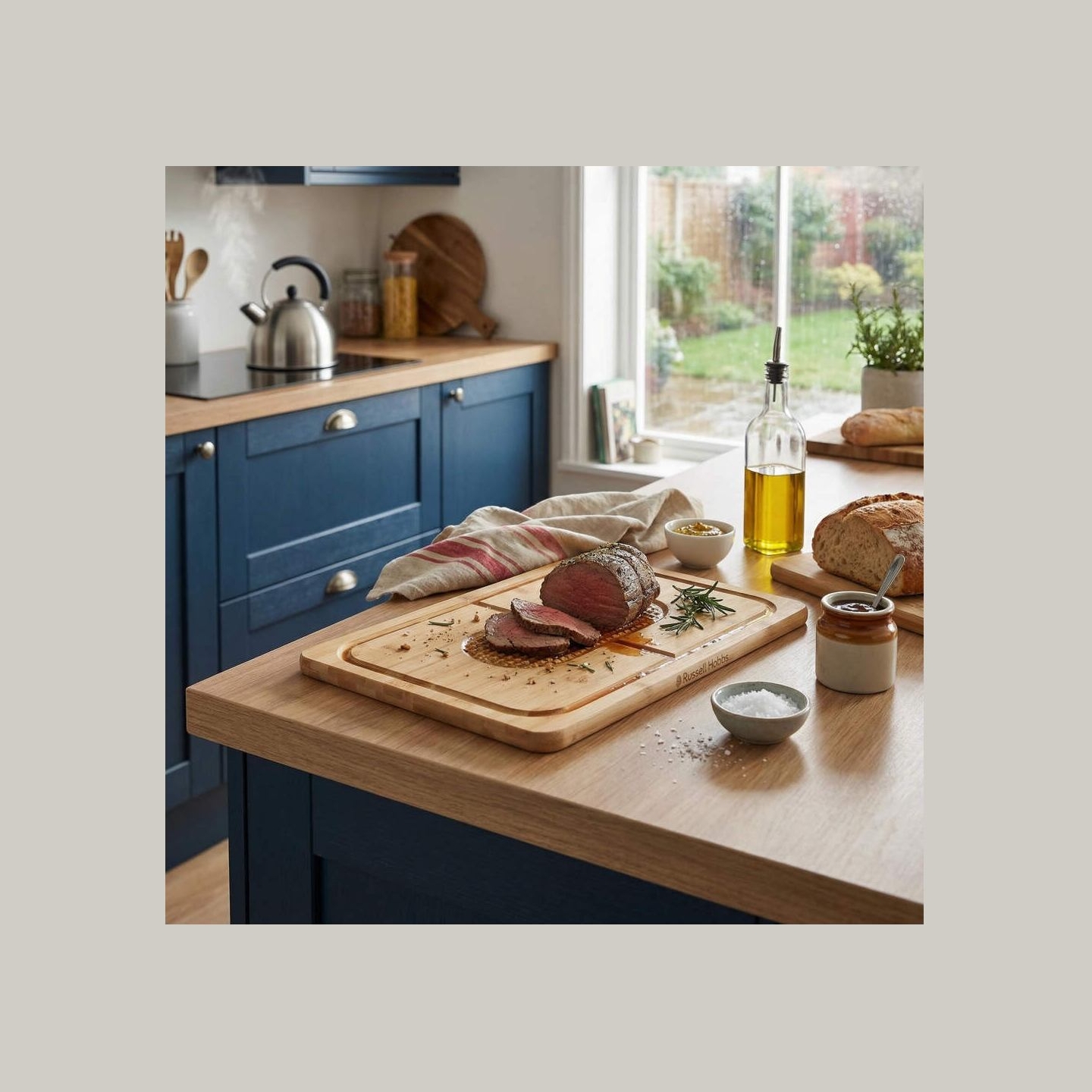 Russell Hobbs RH04066 Element Bamboo Carving Board 44 x 30cm