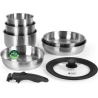 Russell Hobbs RH04041 Stainless Steel 8 Piece Smart Clip Cookware Set