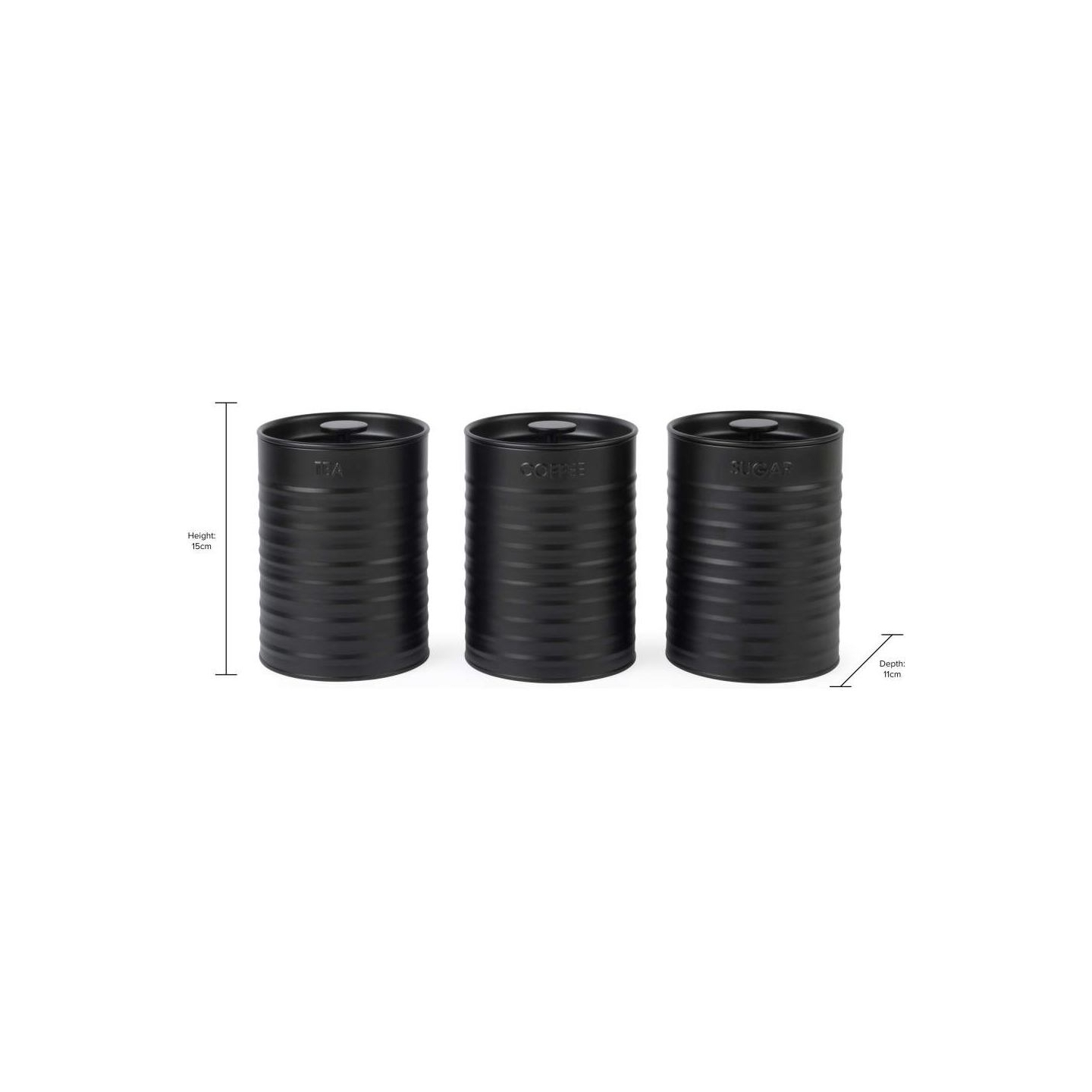 Russell Hobbs RH03268EU7 Liniera 3 Piece Canister Set