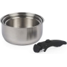 Russell Hobbs RH04034 Stainless Steel 4-Piece Smart Clip Saucepan Set