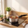 Russell Hobbs RH04034 Stainless Steel 4-Piece Smart Clip Saucepan Set