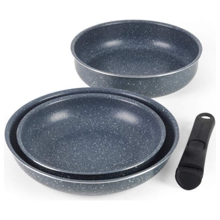 Russell Hobbs RH03297 Nightfall Stone 4-Piece Smart Clip Pan Set