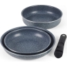 Russell Hobbs RH03297 Nightfall Stone 4-Piece Smart Clip Pan Set