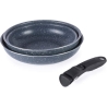 Russell Hobbs RH03297 Nightfall Stone 4-Piece Smart Clip Pan Set