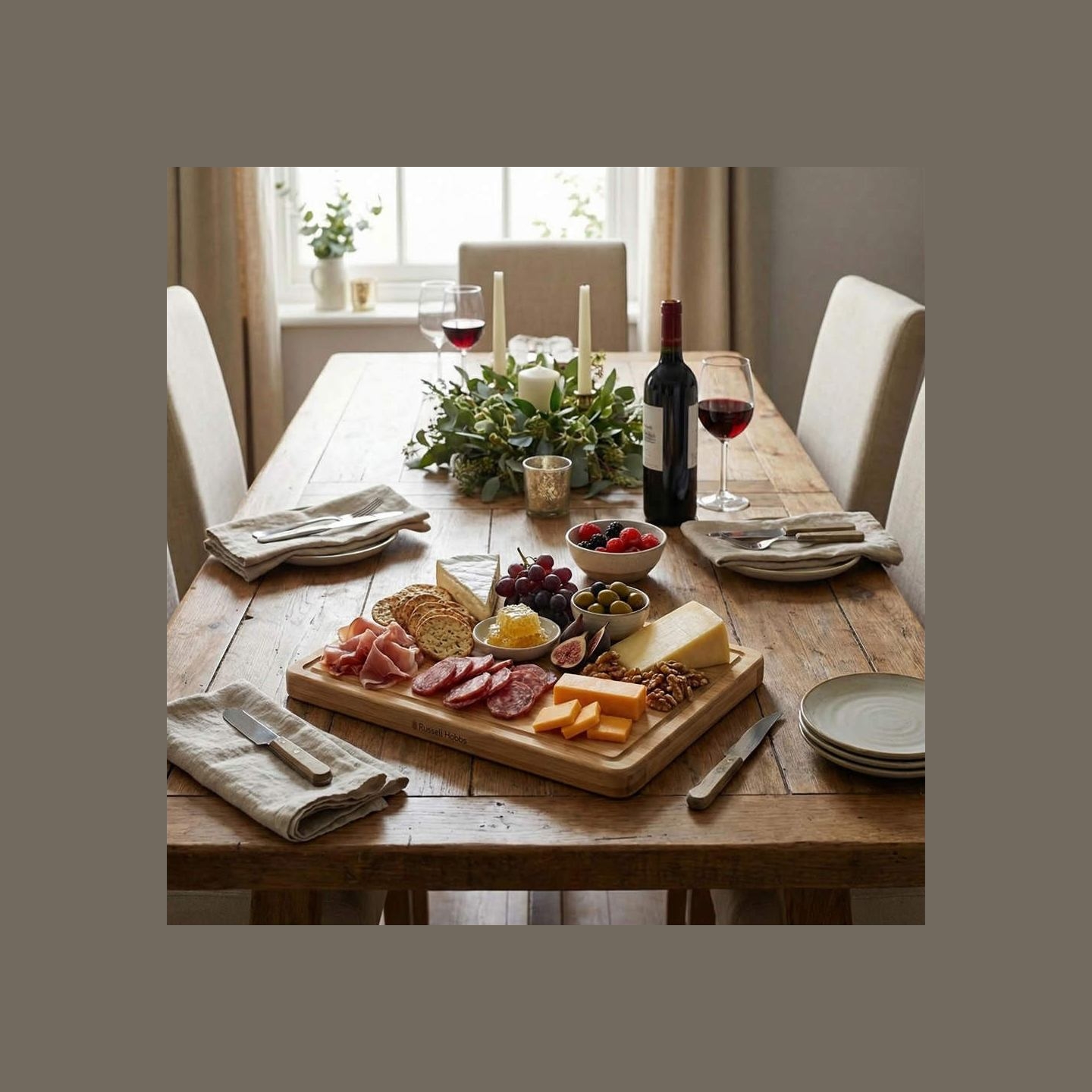 Russell Hobbs RH04067 Element Bamboo Butchers Block 46 x 30cm