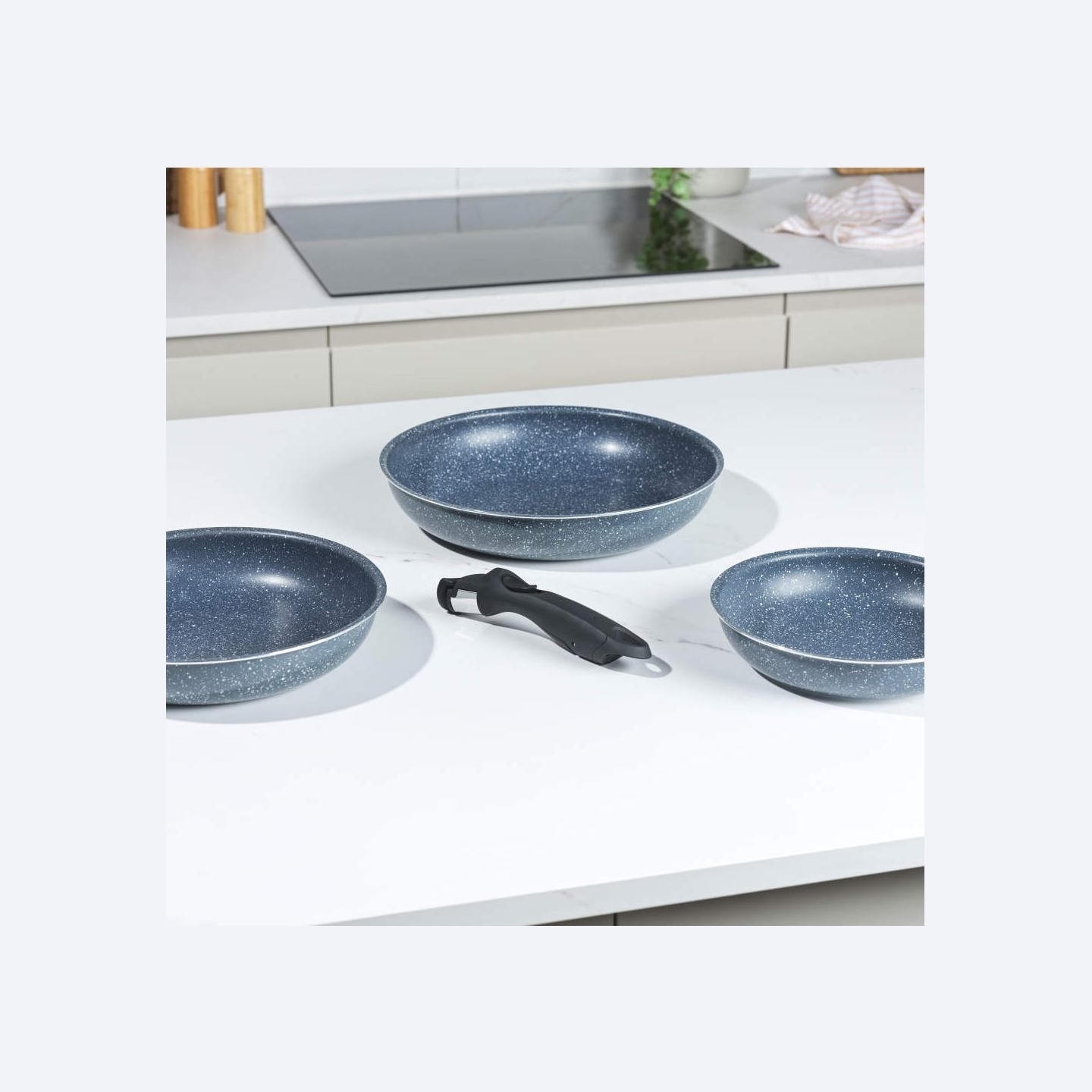 Russell Hobbs RH03293EU7 Nightfall Stone 4-Piece Smart Clip Fry Pan Set