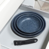 Russell Hobbs RH03293EU7 Nightfall Stone 4-Piece Smart Clip Fry Pan Set