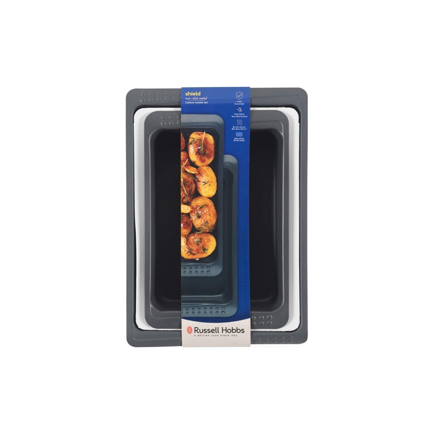 Russell Hobbs RH03764 Shield 2 Piece Roaster Set