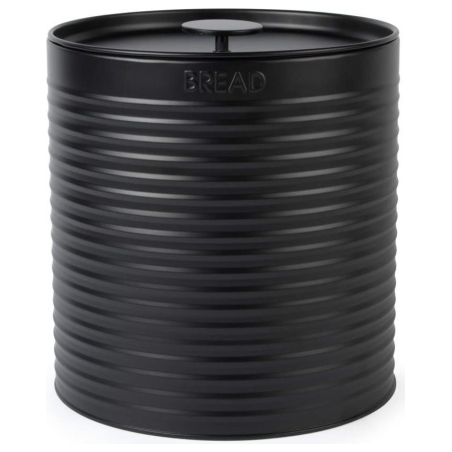 Russell Hobbs RH03269EU7 Ribbed Bread Bin, Black