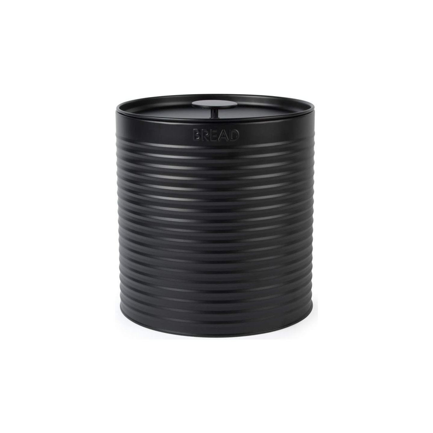 Russell Hobbs RH03269EU7 Ribbed Bread Bin, Black