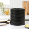 Russell Hobbs RH03269EU7 Ribbed Bread Bin, Black