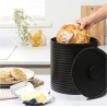 Russell Hobbs RH03269EU7 Ribbed Bread Bin, Black