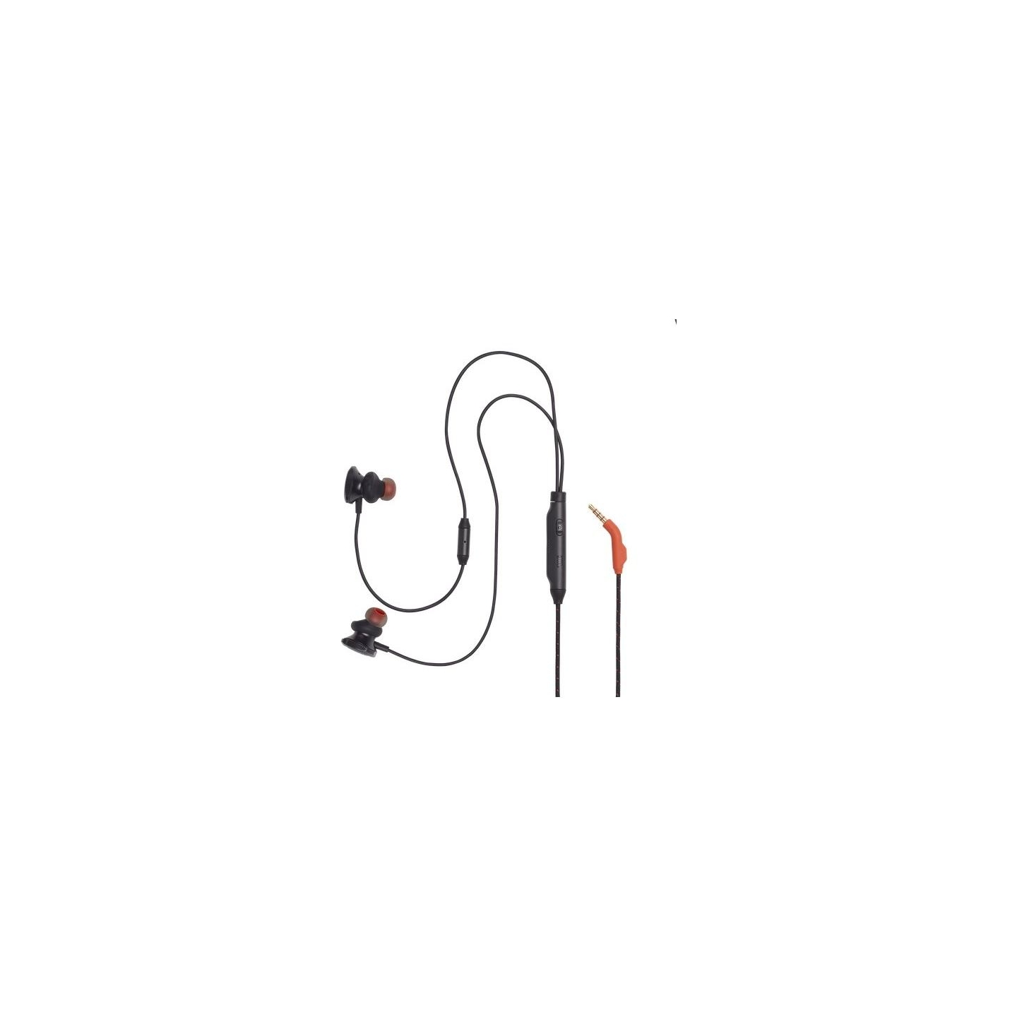 JBL Quantum 50 Wired In-Ear Gaming Headset With Volume Slider And Mic Mute, Black