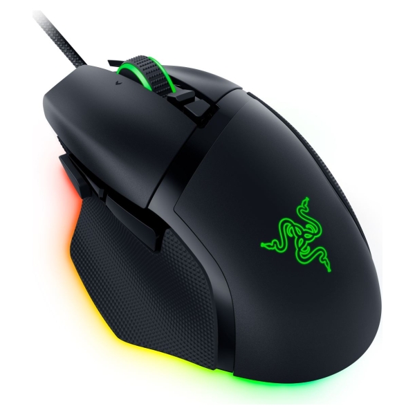 Razer Basilisk V3 35K Gaming Mouse, Black, Focus Pro 35K Optical Sensor Gen-2, Optical Mouse Switches Gen-3, Razer™ Speedflex Ca