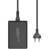 Hama 00201978 Charging Station With 3xUSB-C/2xUSB-A 140 W Black