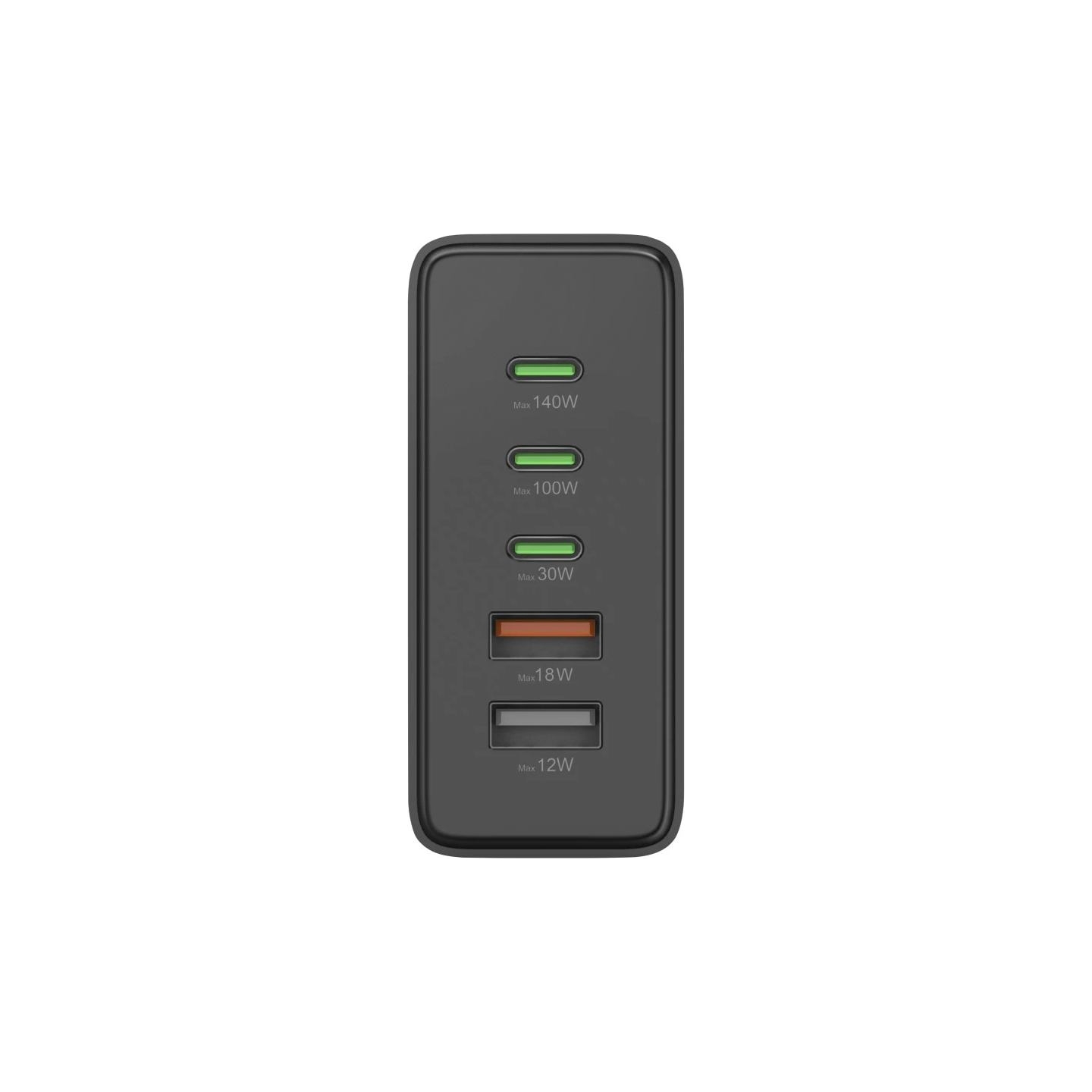 Hama 00201978 Charging Station With 3xUSB-C/2xUSB-A 140 W Black