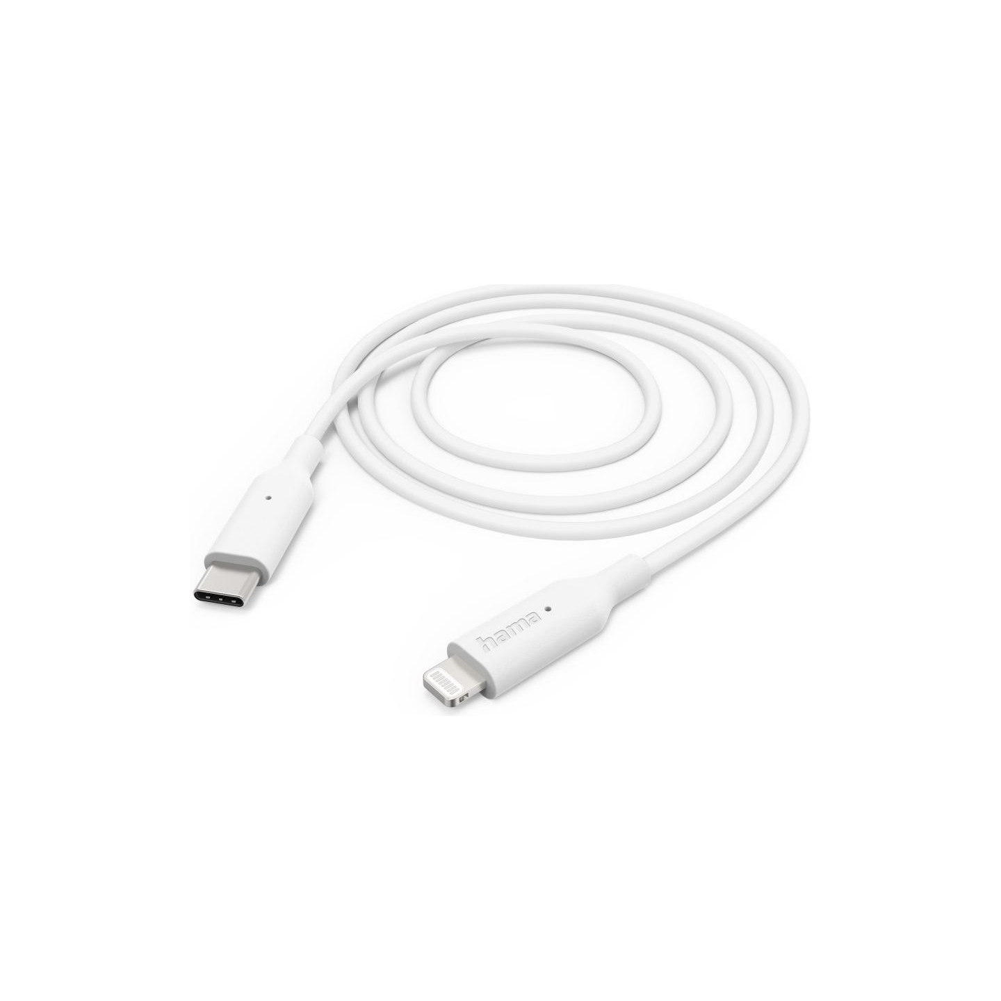 Hama 00201598 Charging Cable, USB-C - Lightning 1m white