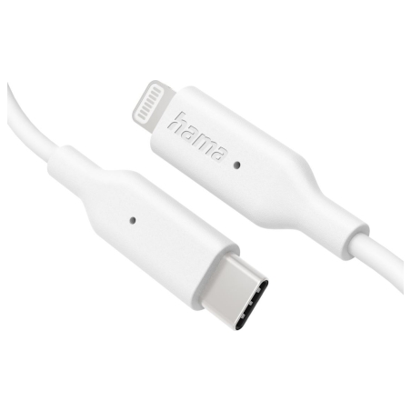 Hama 00201598 Charging Cable, USB-C - Lightning 1m white