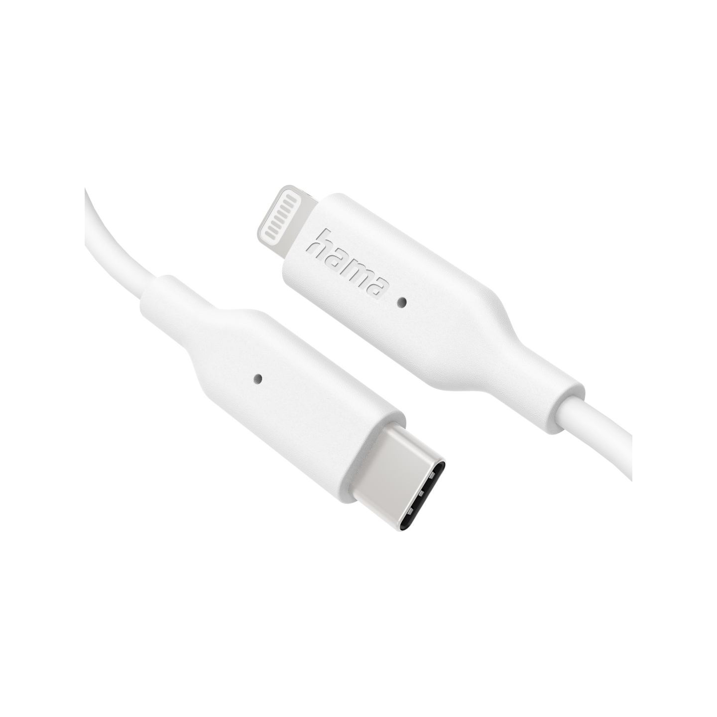 Hama 00201598 Charging Cable, USB-C - Lightning 1m white