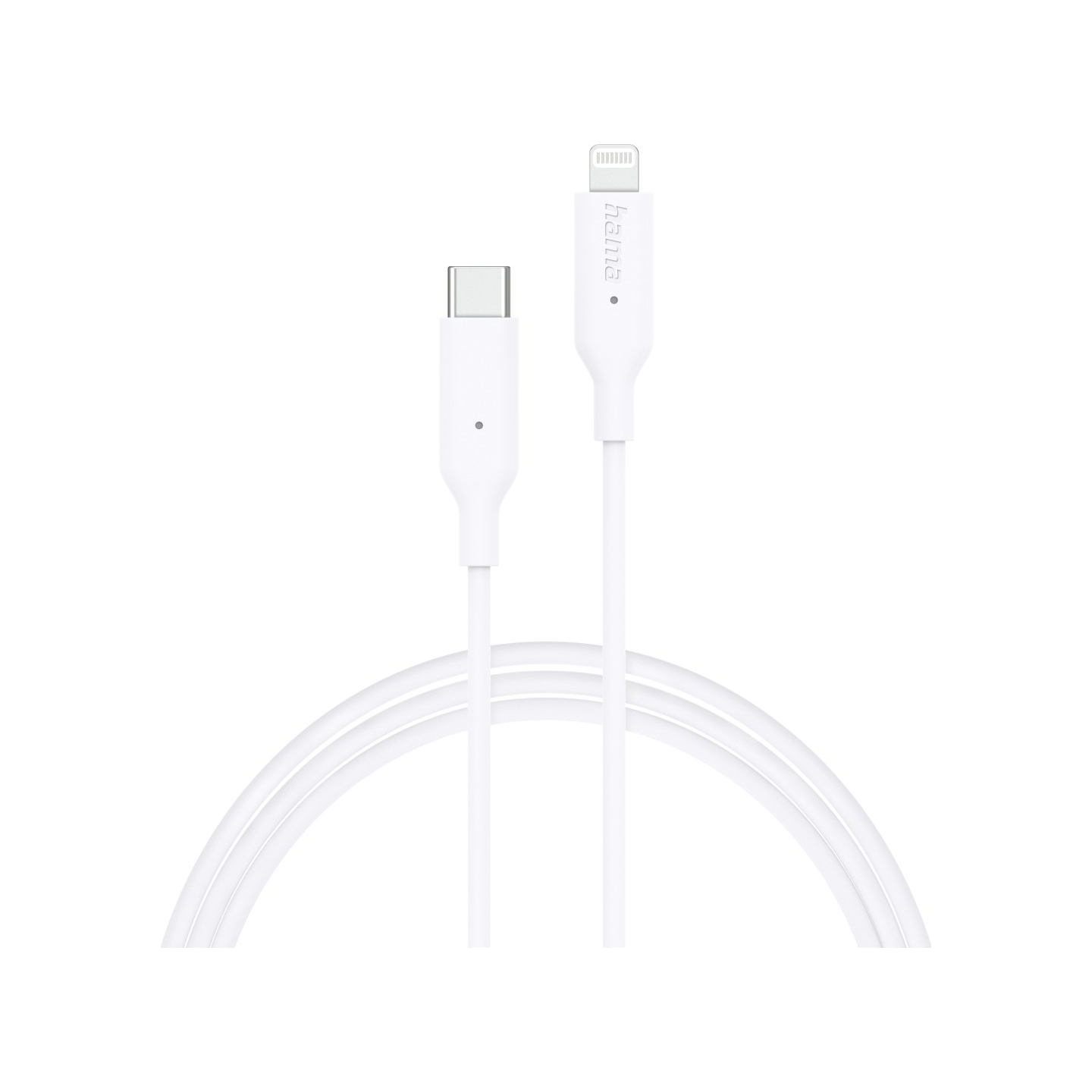 Hama 00201598 Charging Cable, USB-C - Lightning 1m white