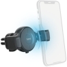 Hama 00201677 FC10 Flex-Set Car Mobile Phone Charger 10W Wireless, QI Charge, anthracite