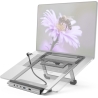 Hama 00200139 Connect2Office Stand, USB-C dock, 12 ports, 100 W, Gray