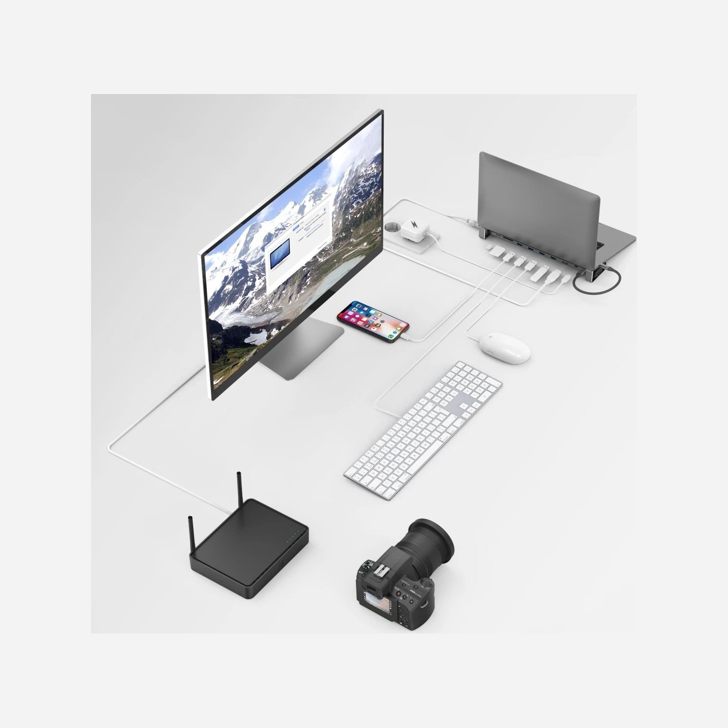 Hama 00200103 USB C Docking Station 9 Ports