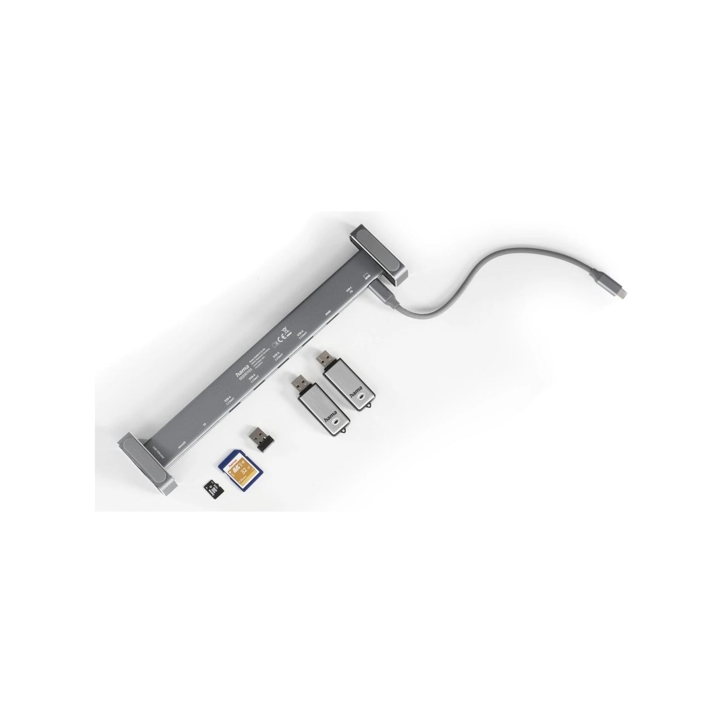 Hama 00200103 USB C Docking Station 9 Ports