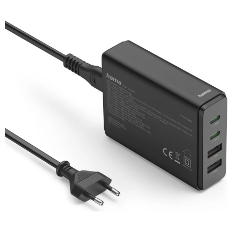 Hama 00201979 Charging Station With USB-C/USB-A 65 W Black