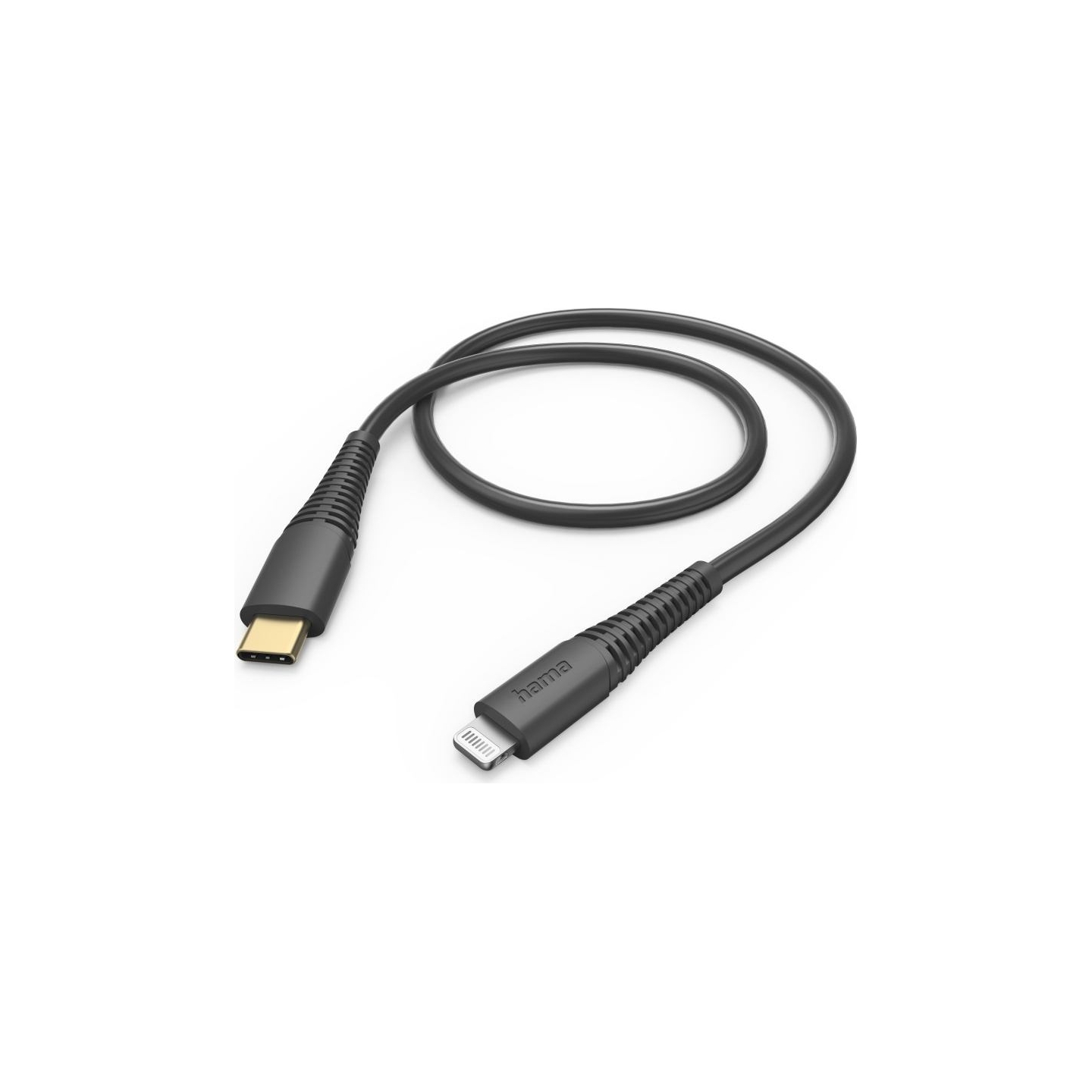 Hama 00201602 Charging Cable, USB-C - Lightning 1.5m black