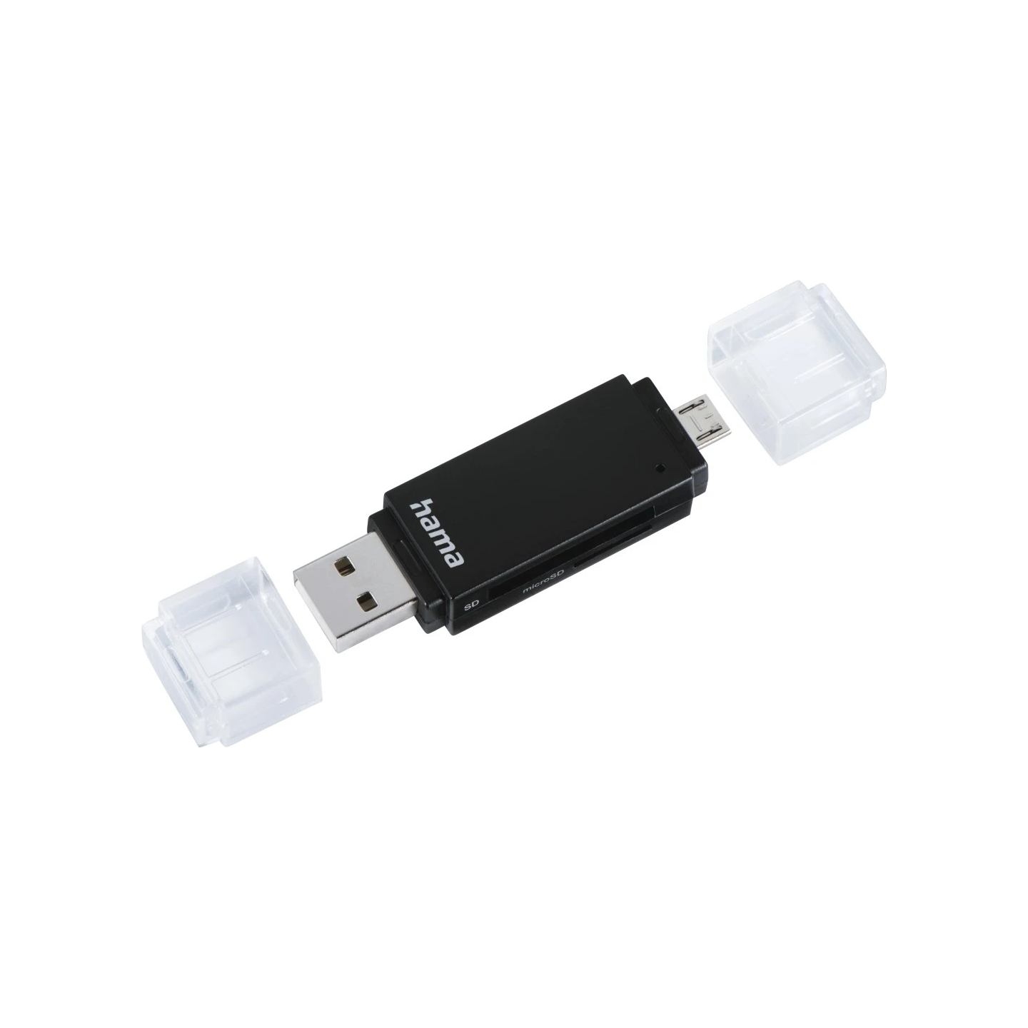 Hama 00181056 USB 2.0 OTG Card Reader Aluminium