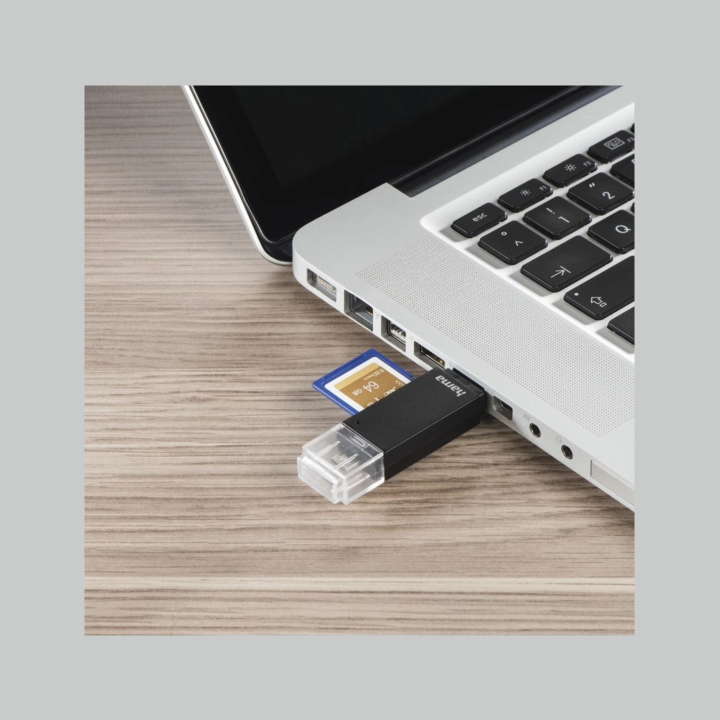 Hama 00181056 USB 2.0 OTG Card Reader Aluminium