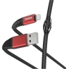 Hama 00201538 Extreme Charging Cable USB-A - Lightning 1.5m Nylon black/red