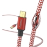 Hama 00201556 Reflective Charging Cable, USB-A - Micro-USB 1.5m Nylon red