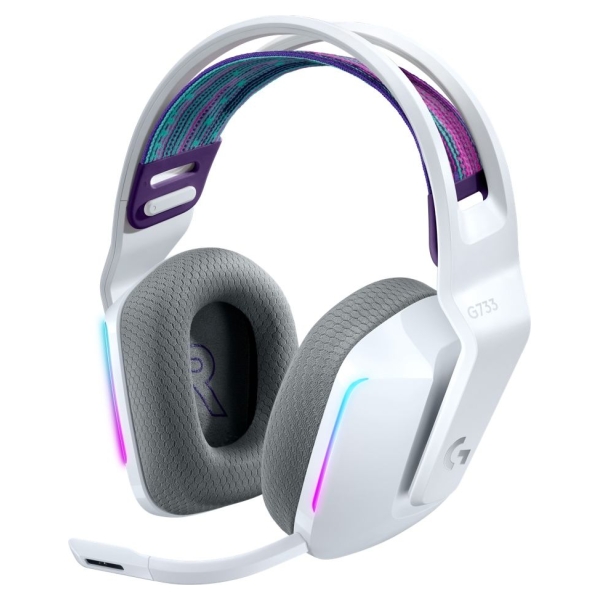 Logitech G733 LIGHTSPEED Wireless RGB Gaming Headset - WHITE