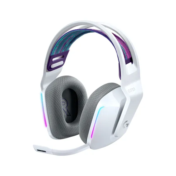 Logitech G733 LIGHTSPEED Wireless RGB Gaming Headset - WHITE
