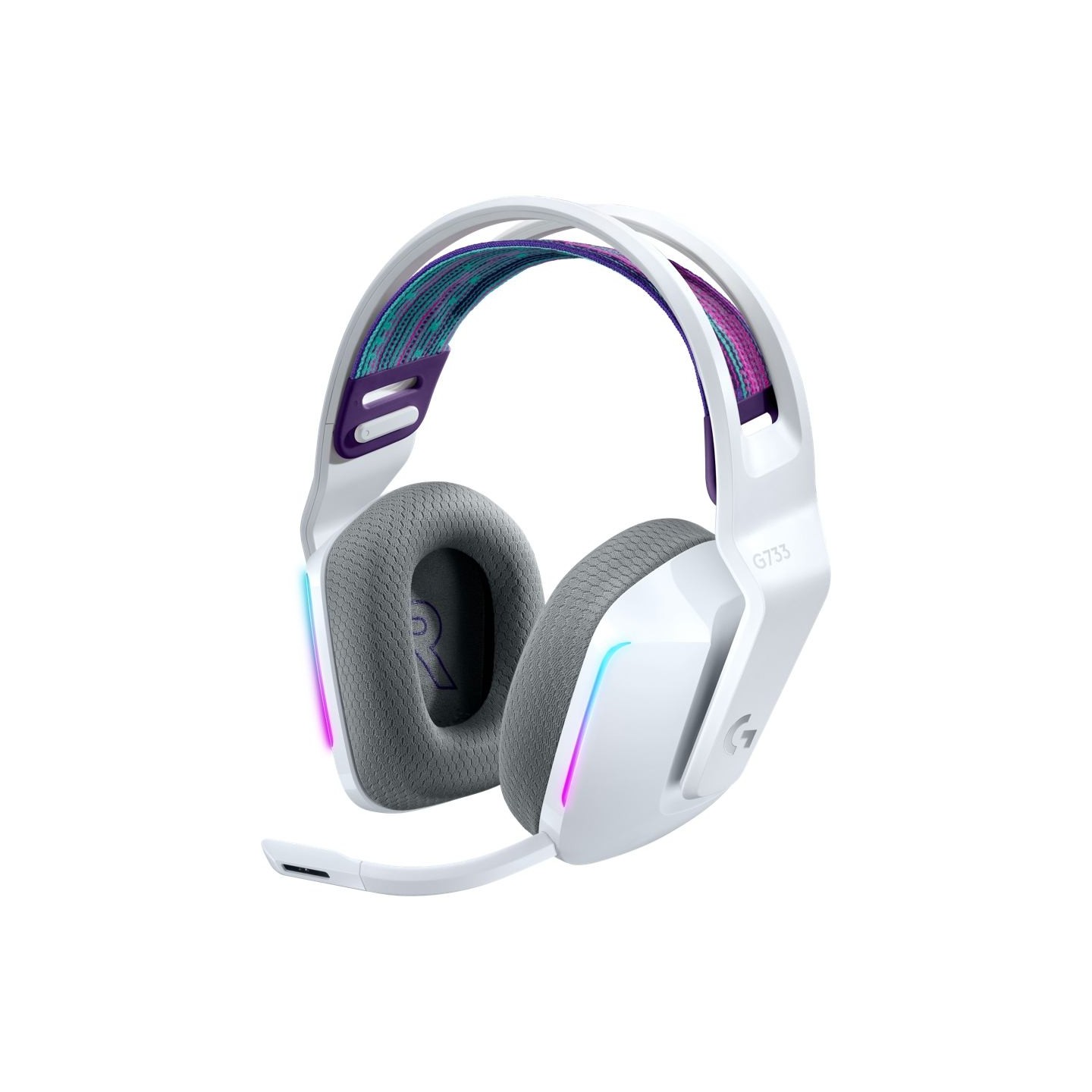 Logitech G733 LIGHTSPEED Wireless RGB Gaming Headset - WHITE