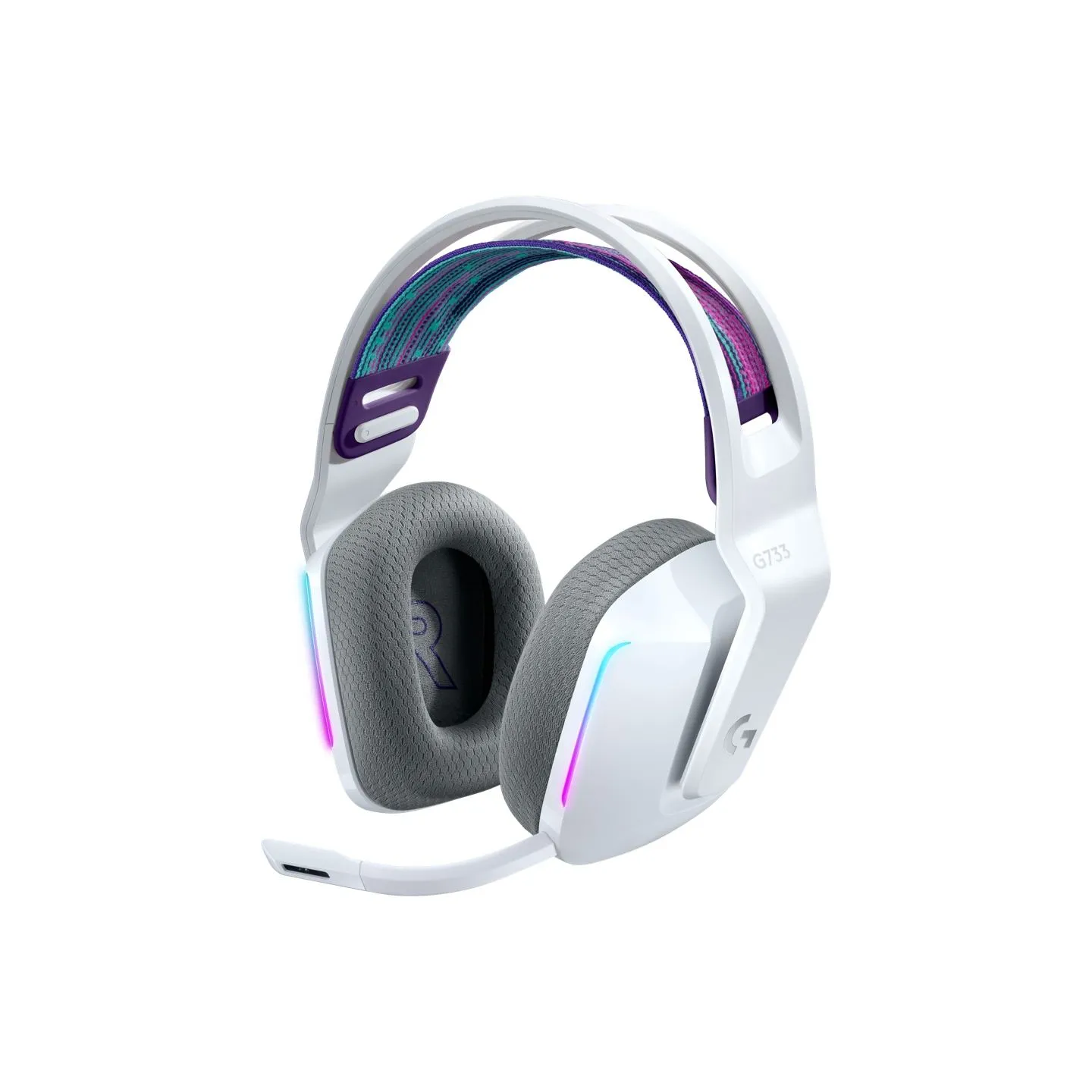 Logitech G733 LIGHTSPEED Wireless RGB Gaming Headset - WHITE
