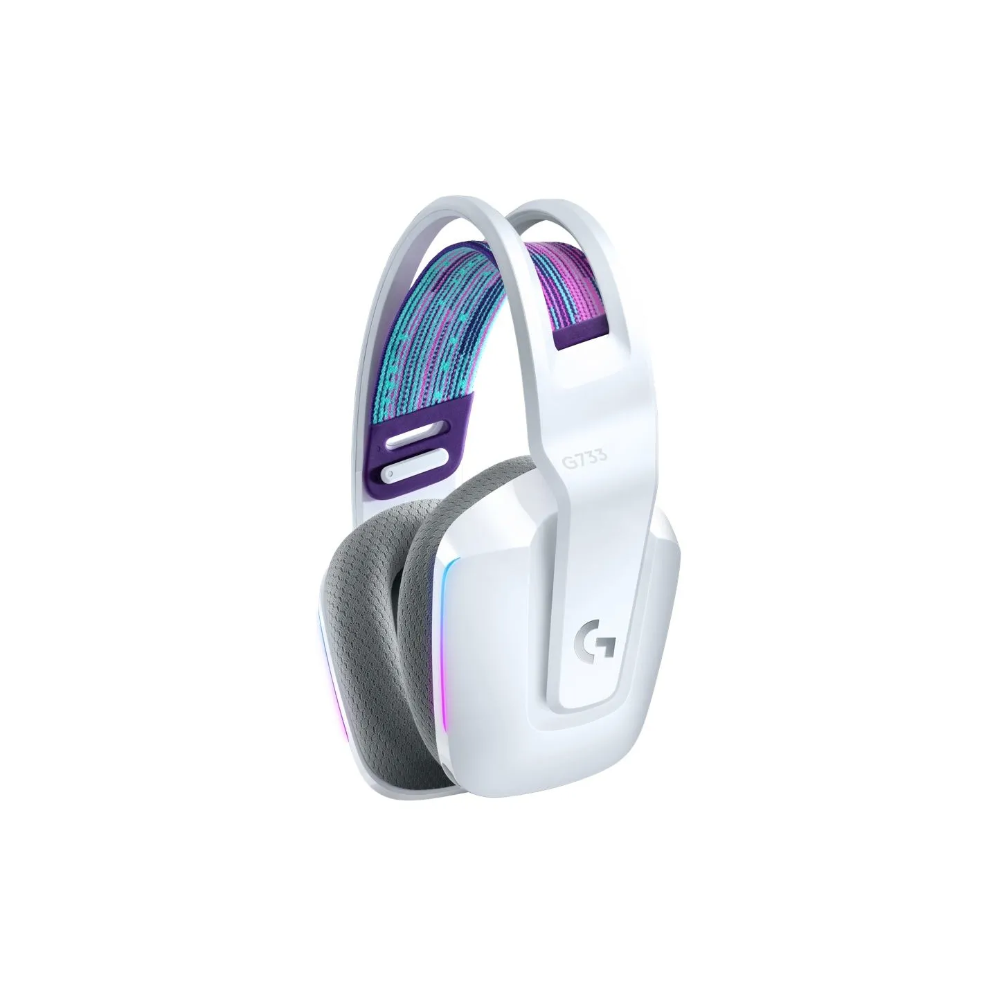 Logitech G733 LIGHTSPEED Wireless RGB Gaming Headset - WHITE